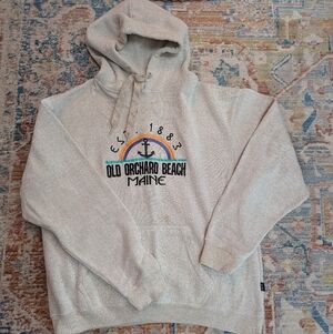 Old Orchard Beach Maine Beige Hoodie